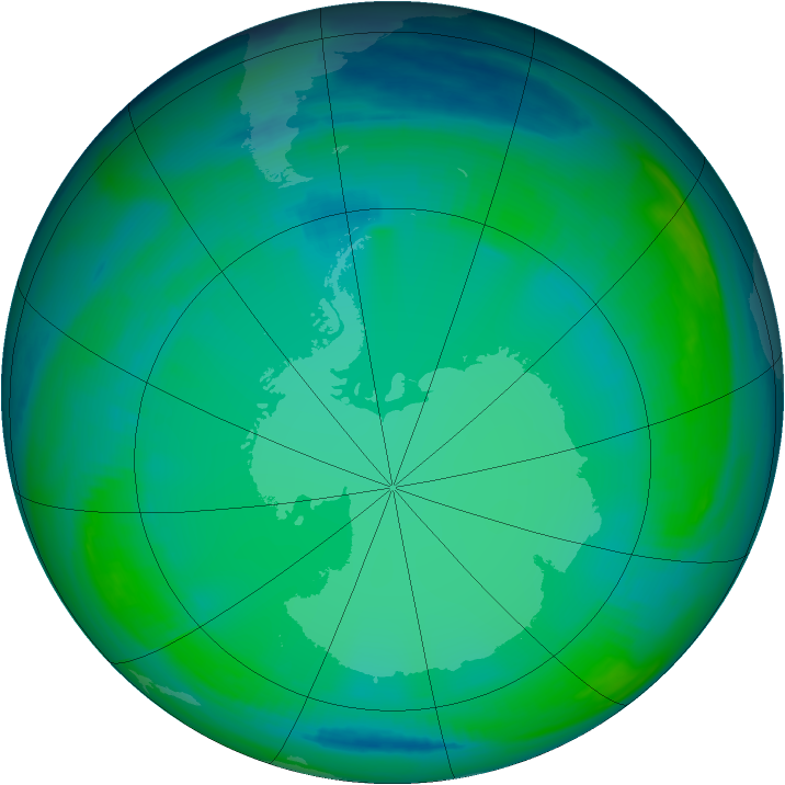 Ozone Map 1999-07-14